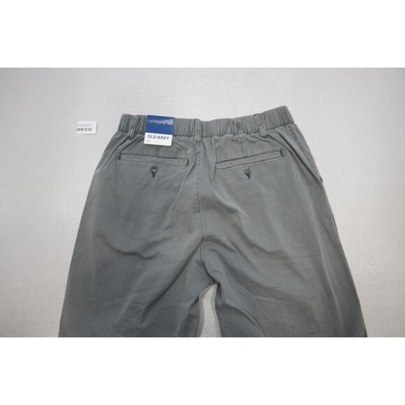 Old Navy Tapered Joggers Khaki Pants Gray Athletic Mens Sz Medium NWT - Picture 7 of 8